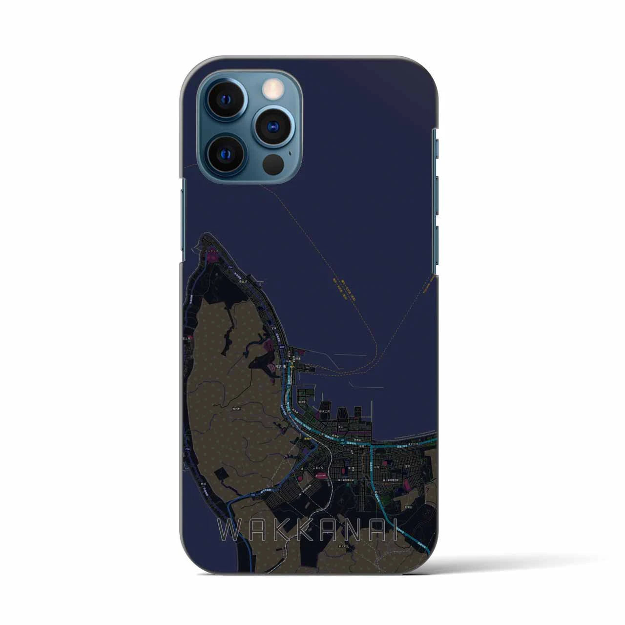 【稚内（北海道）】地図柄iPhoneケース（バックカバータイプ）