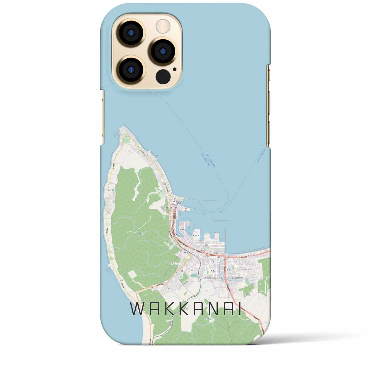 【稚内（北海道）】地図柄iPhoneケース（バックカバータイプ）