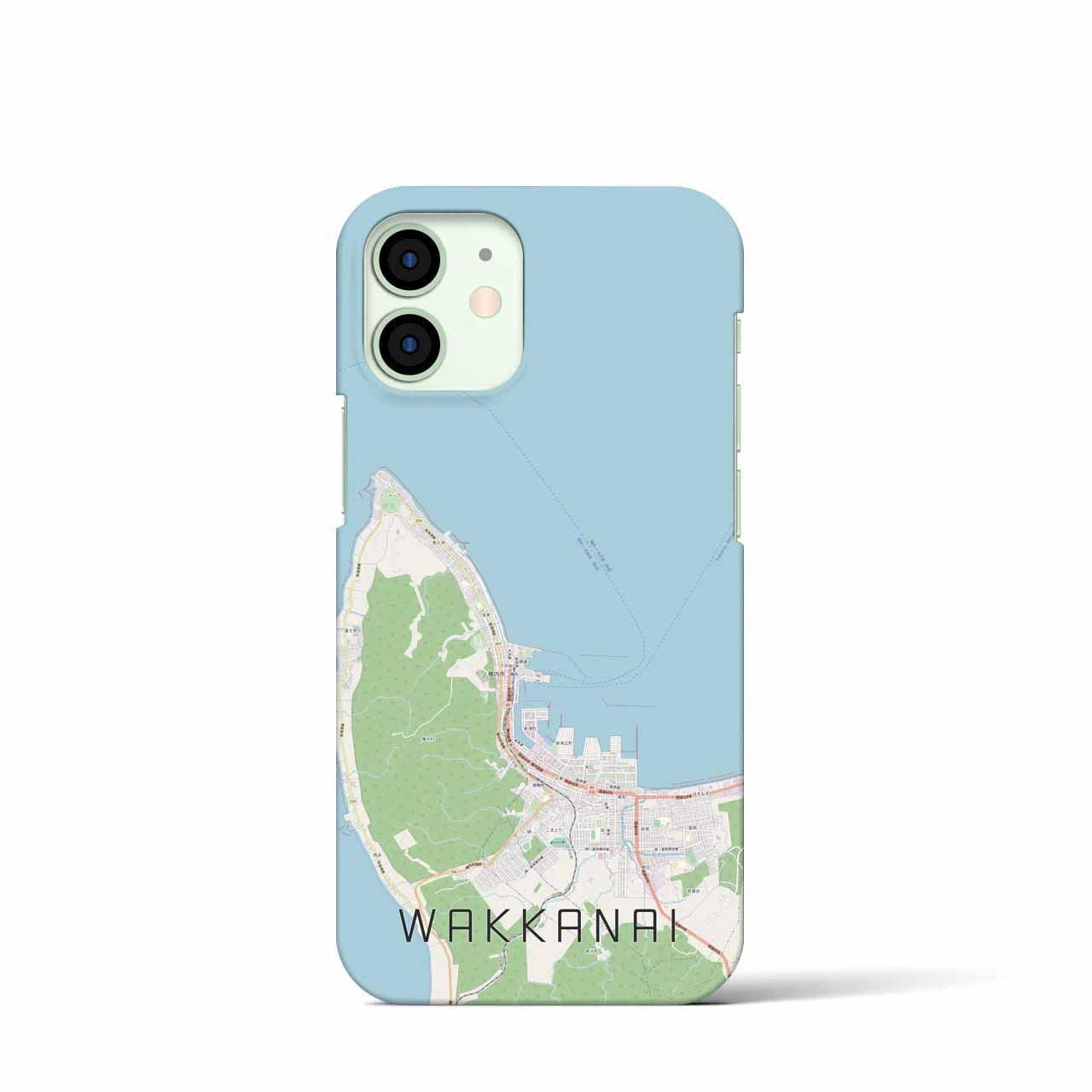 【稚内（北海道）】地図柄iPhoneケース（バックカバータイプ）