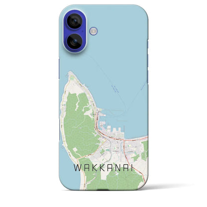 【稚内（北海道）】地図柄iPhoneケース（バックカバータイプ）ナチュラル・iPhone 16 Pro Max 用