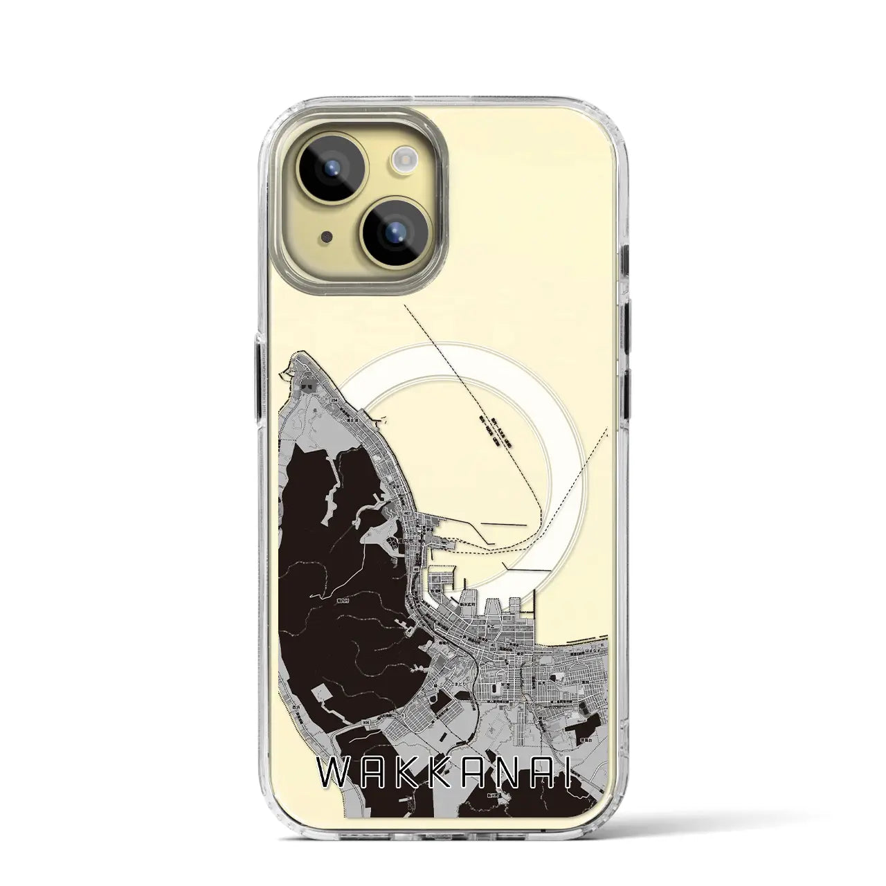 【稚内（北海道）】地図柄iPhoneケース（MagSafeタイプ）