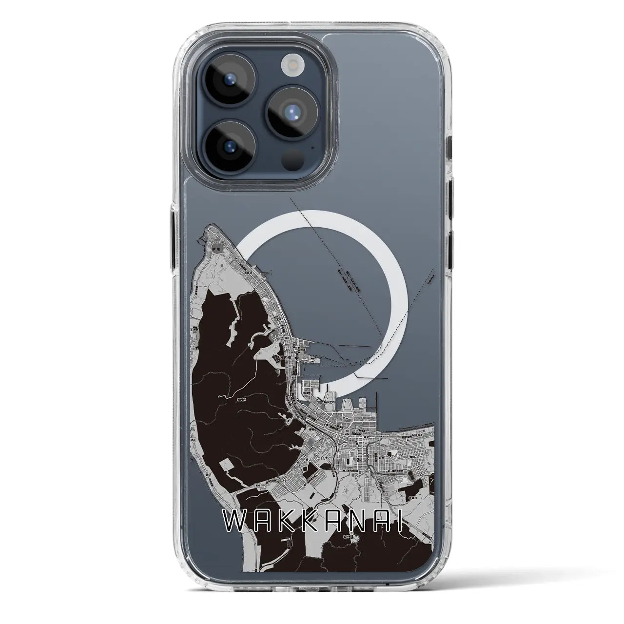 【稚内（北海道）】地図柄iPhoneケース（MagSafeタイプ）