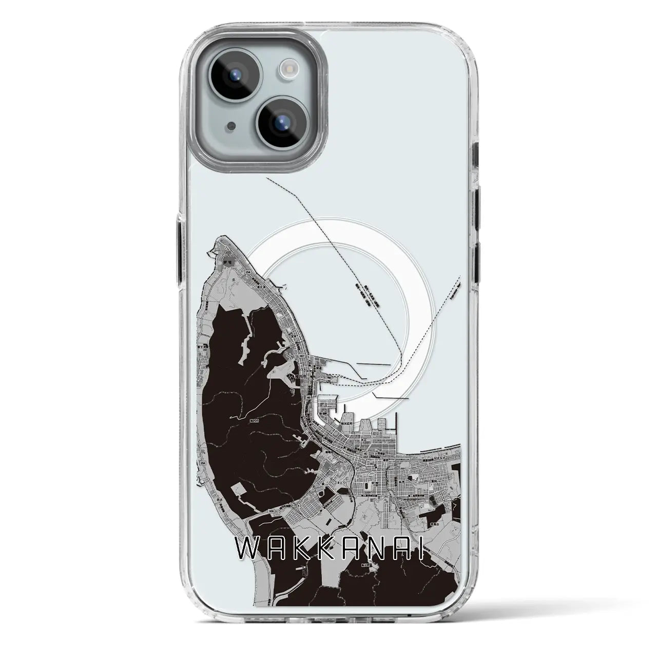 【稚内（北海道）】地図柄iPhoneケース（MagSafeタイプ）