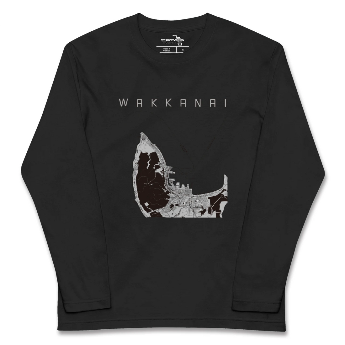 【稚内（北海道）】地図柄ロングスリーブTシャツ