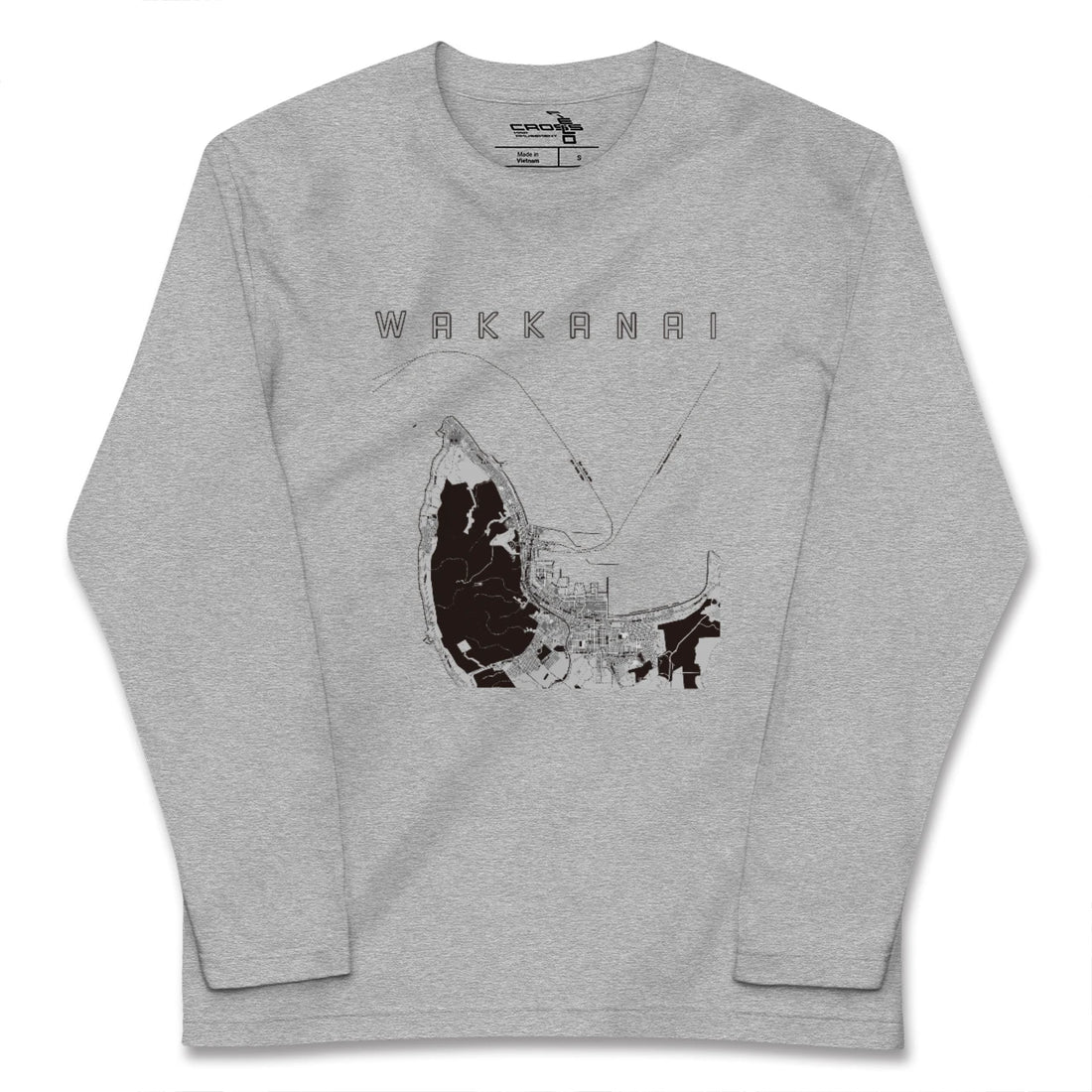 【稚内(北海道)】地図柄ロングスリーブTシャツ