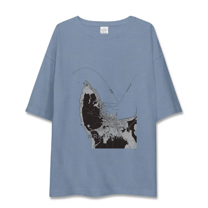 【稚内（北海道）】地図柄ビッグシルエットTシャツ