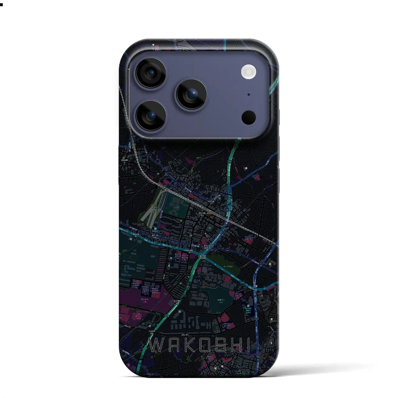 【和光市（埼玉県）】地図柄iPhoneケース（バックカバータイプ）