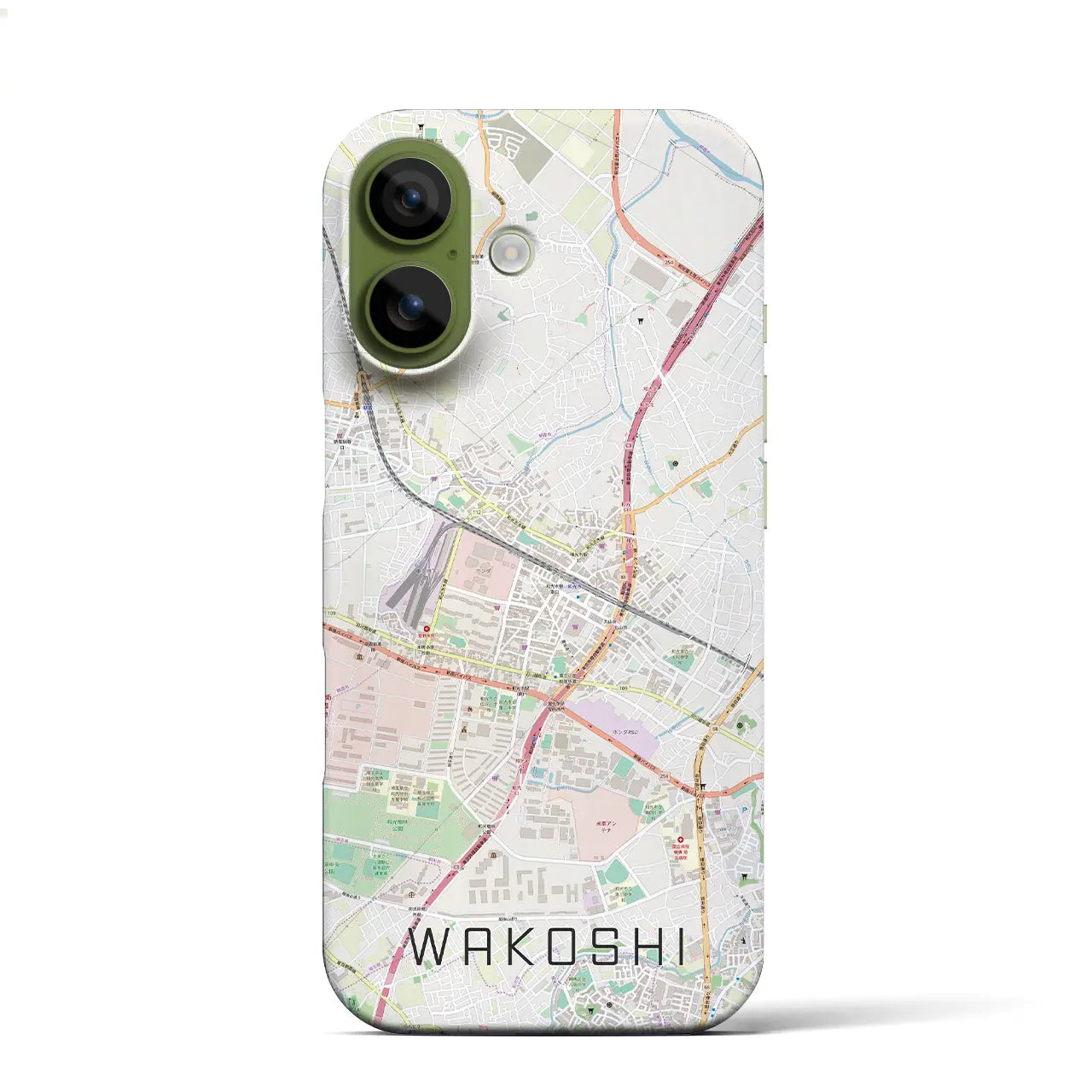 【和光市（埼玉県）】地図柄iPhoneケース（バックカバータイプ）