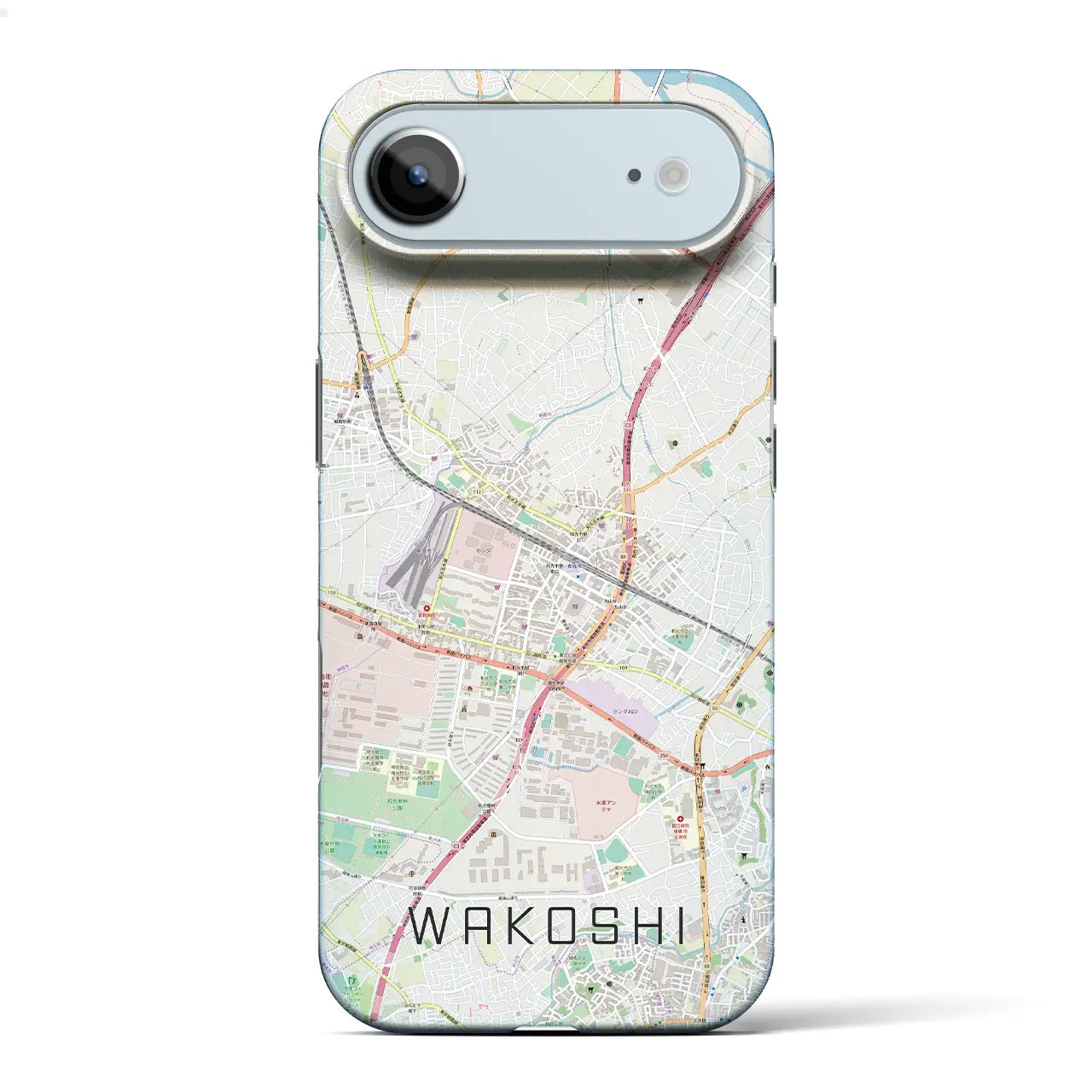 【和光市（埼玉県）】地図柄iPhoneケース（バックカバータイプ）