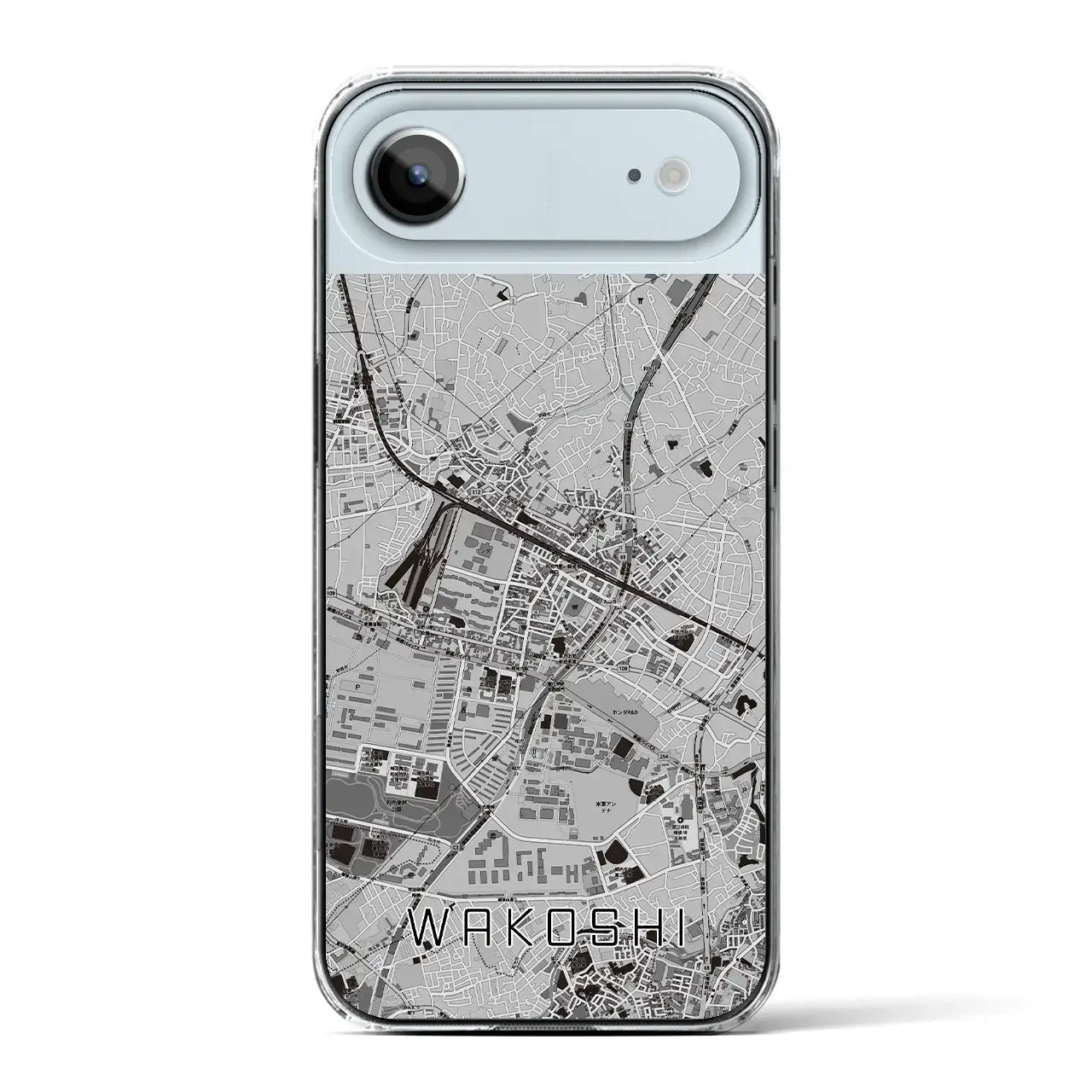 【和光市（埼玉県）】地図柄iPhoneケース（クリアタイプ）