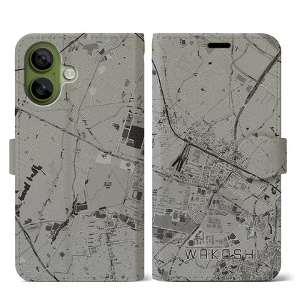 【和光市（埼玉県）】地図柄iPhoneケース（手帳タイプ）