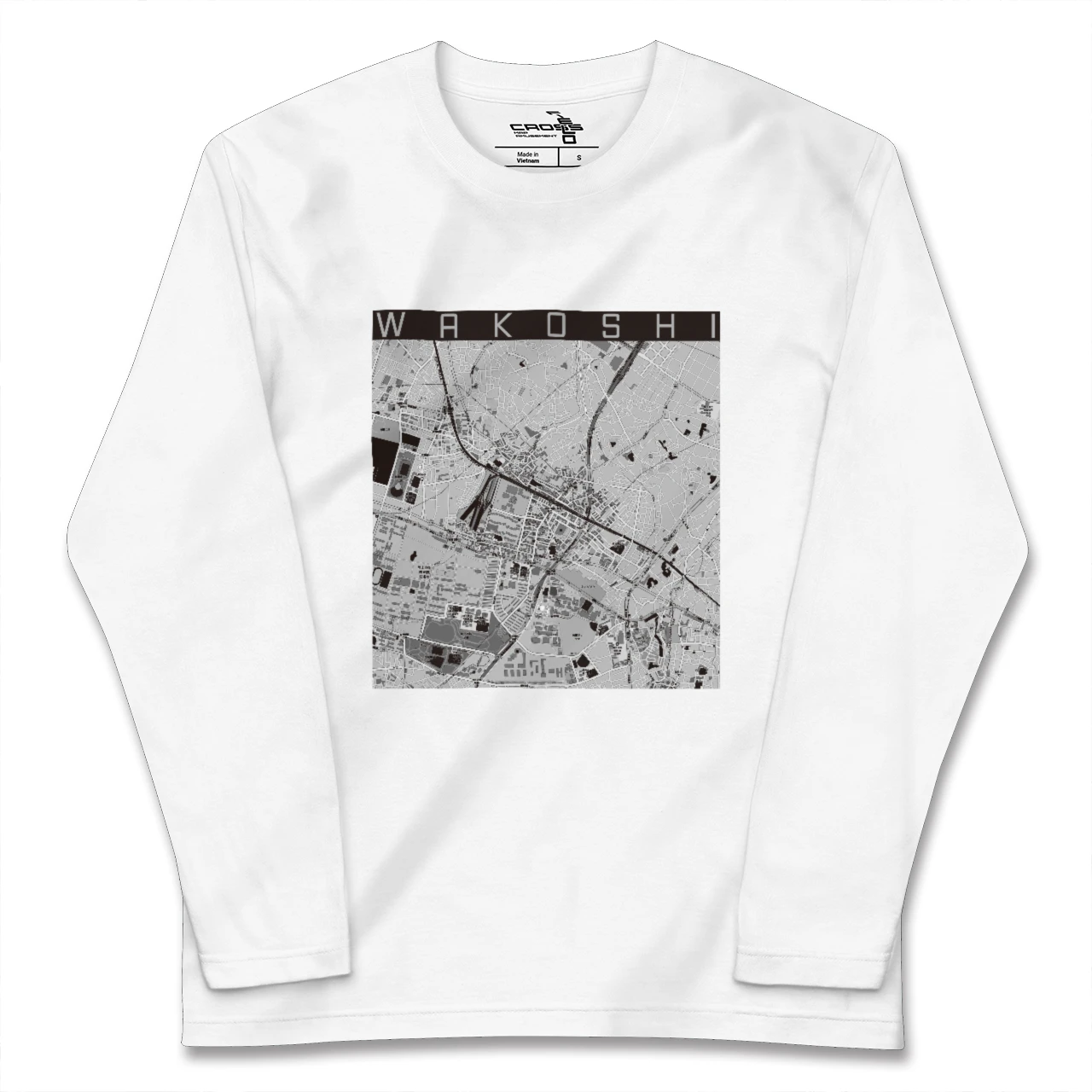 【和光市（埼玉県）】地図柄ロングスリーブTシャツ