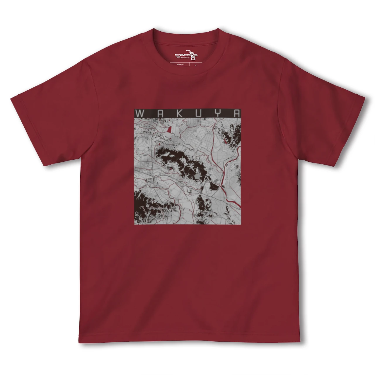【涌谷（宮城県）】地図柄ヘビーウェイトTシャツ