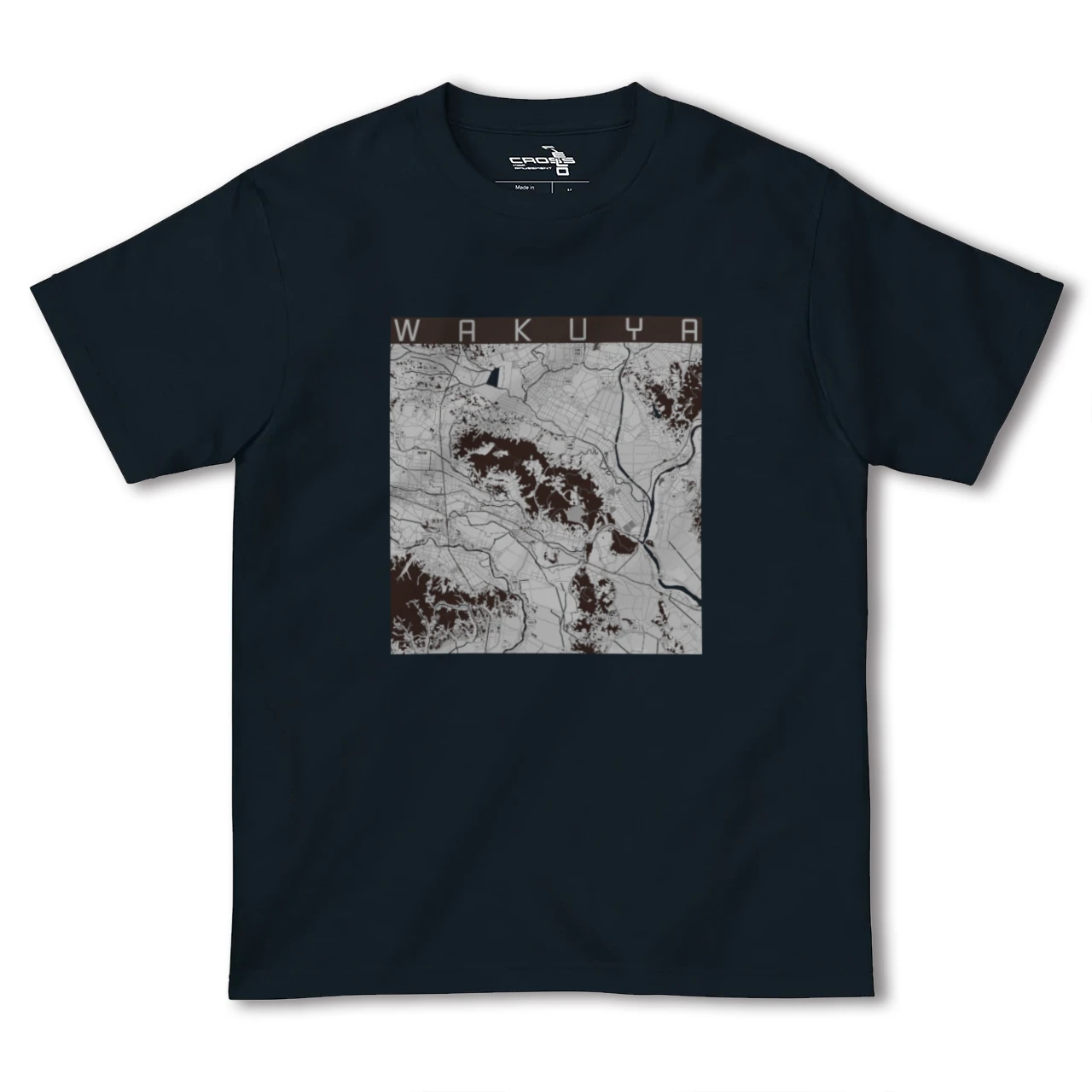 【涌谷（宮城県）】地図柄ヘビーウェイトTシャツ