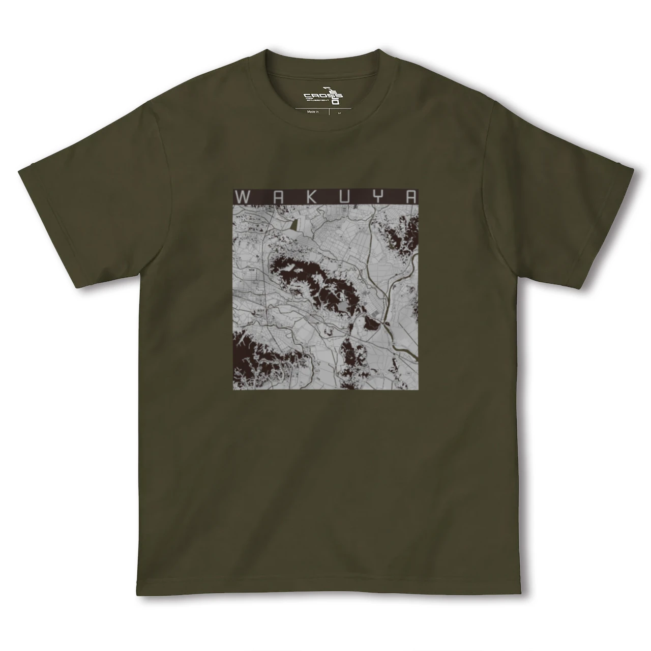 【涌谷（宮城県）】地図柄ヘビーウェイトTシャツ
