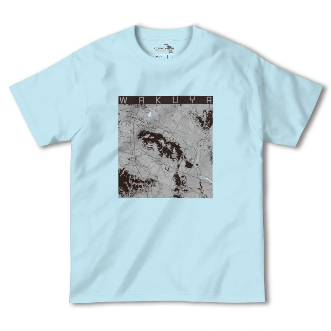 【涌谷（宮城県）】地図柄ヘビーウェイトTシャツ
