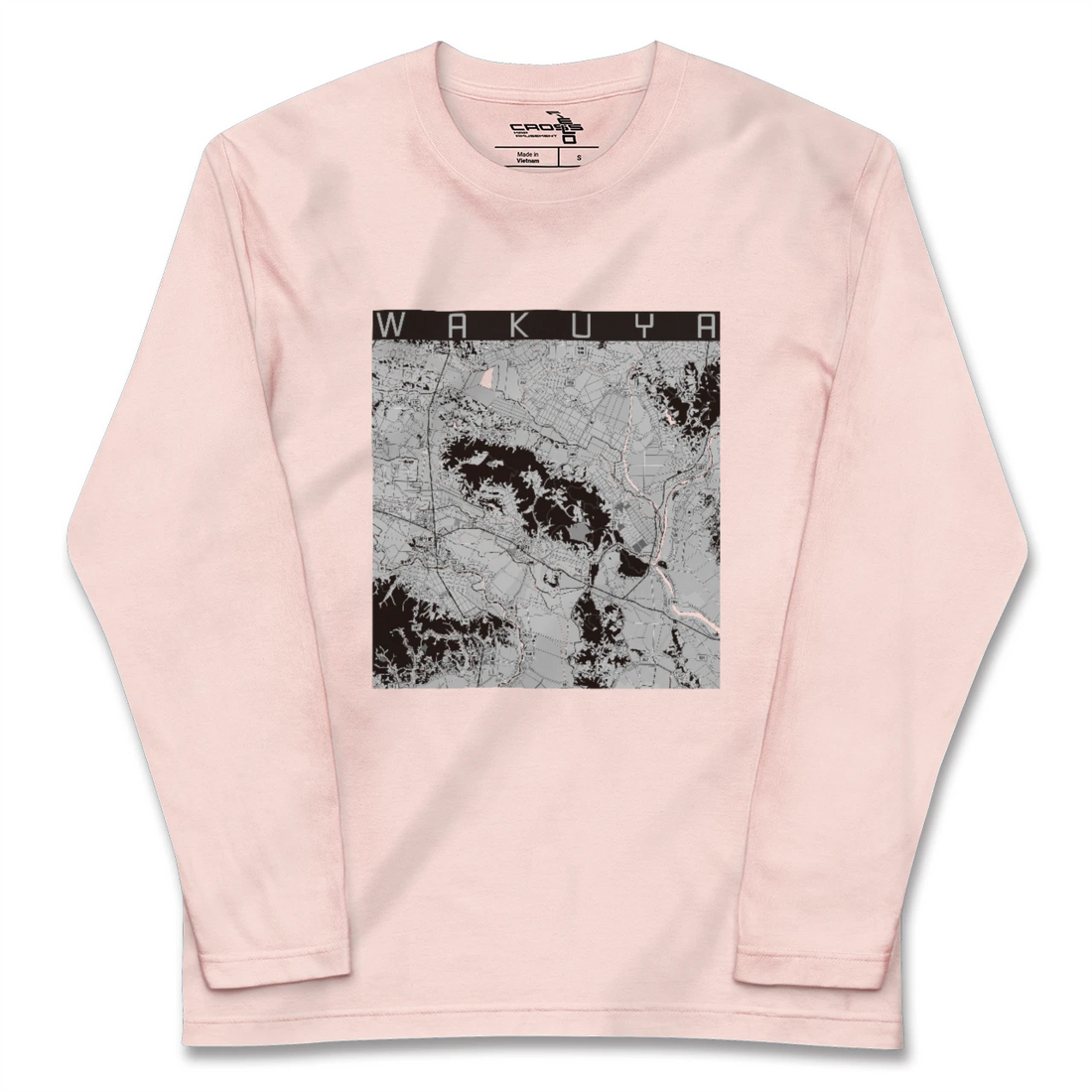 【涌谷（宮城県）】地図柄ロングスリーブTシャツ