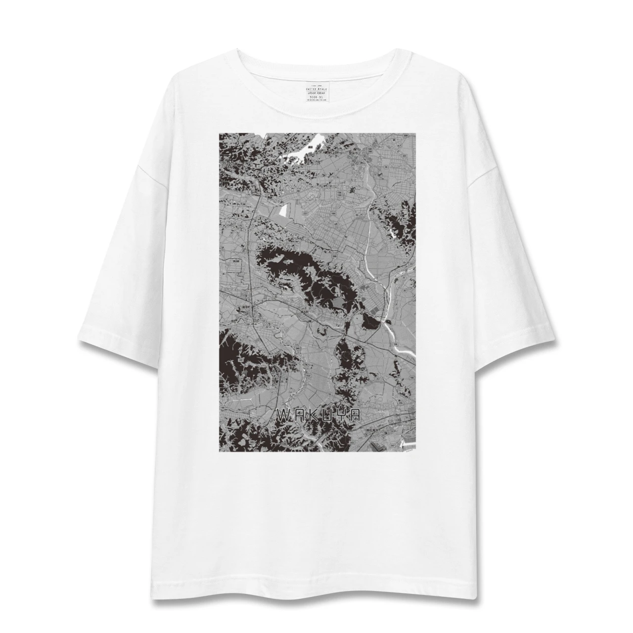 【涌谷（宮城県）】地図柄ビッグシルエットTシャツ
