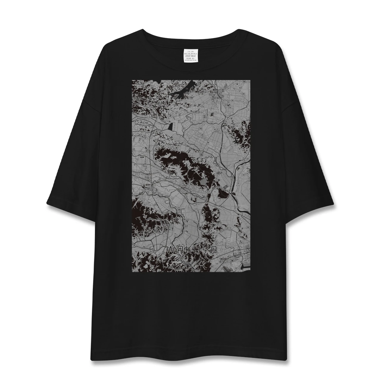 【涌谷（宮城県）】地図柄ビッグシルエットTシャツ