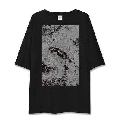【涌谷（宮城県）】地図柄ビッグシルエットTシャツ