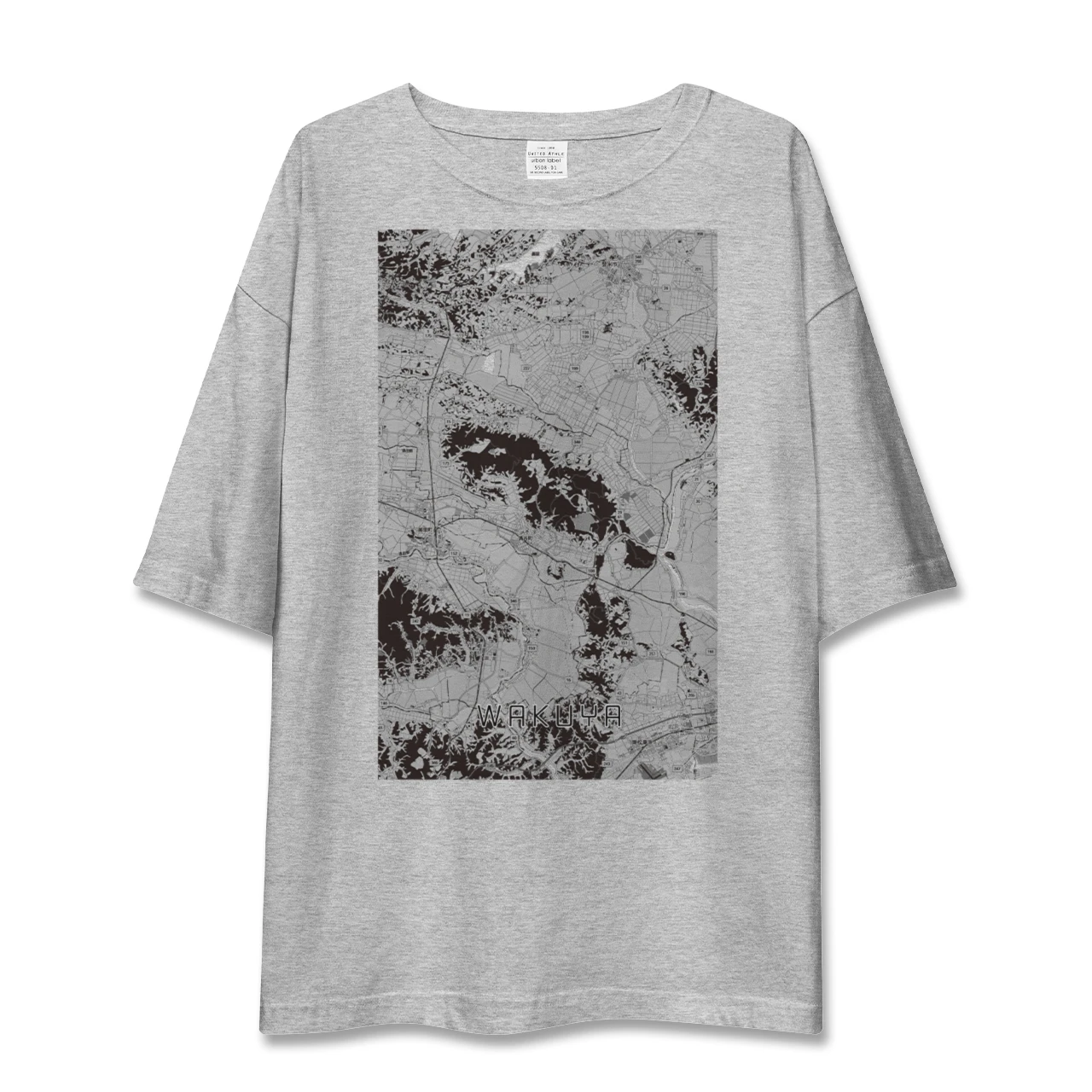 【涌谷（宮城県）】地図柄ビッグシルエットTシャツ
