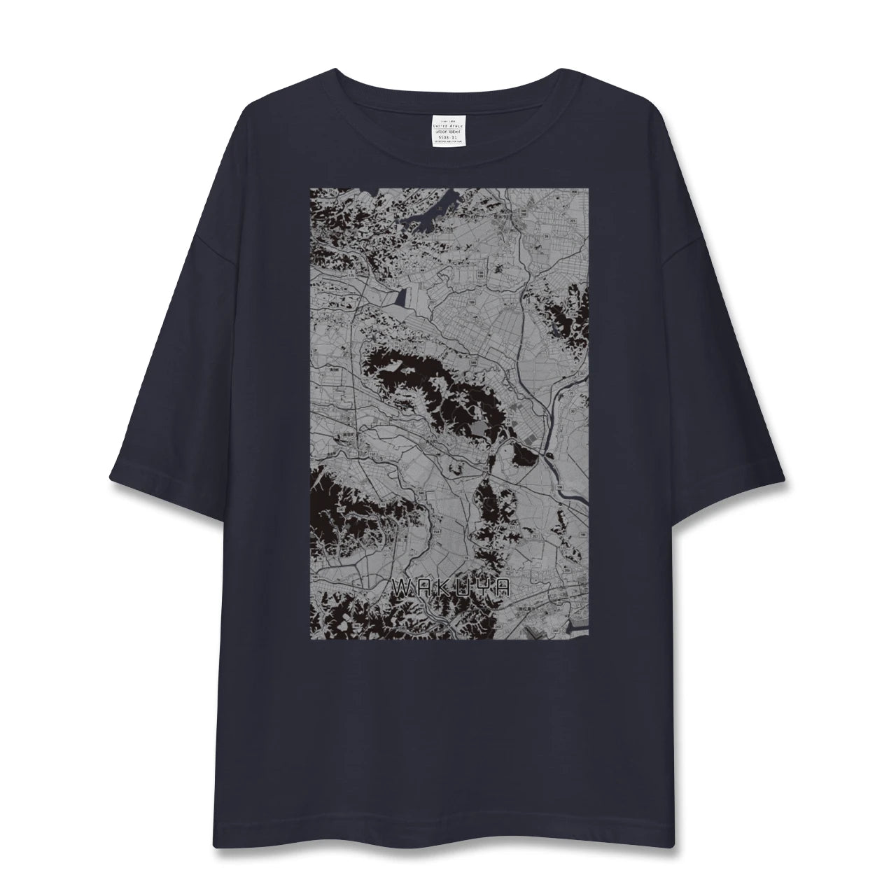 【涌谷（宮城県）】地図柄ビッグシルエットTシャツ
