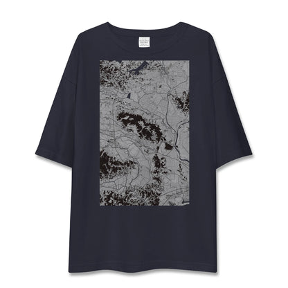 【涌谷（宮城県）】地図柄ビッグシルエットTシャツ