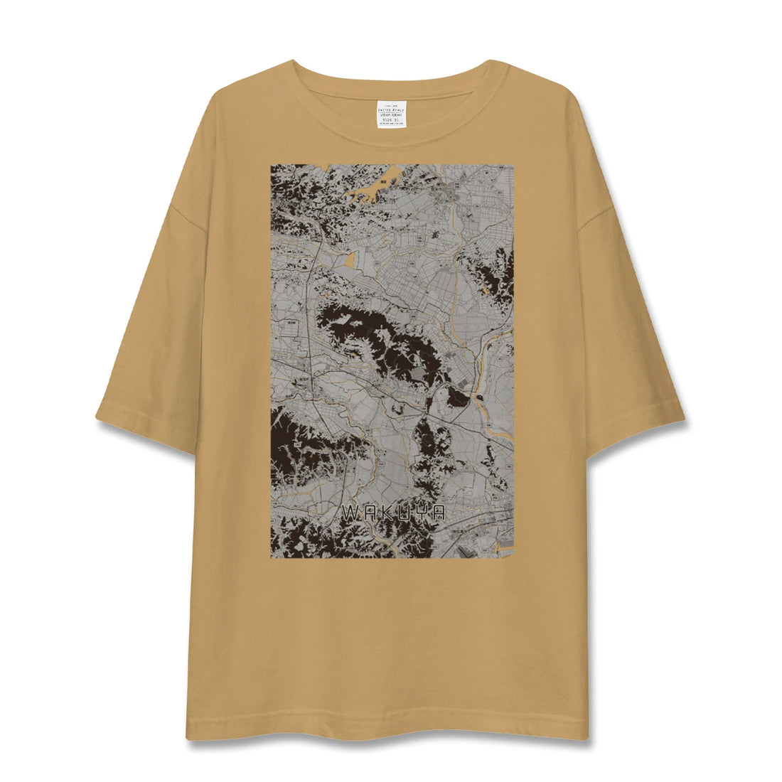 【涌谷（宮城県）】地図柄ビッグシルエットTシャツ