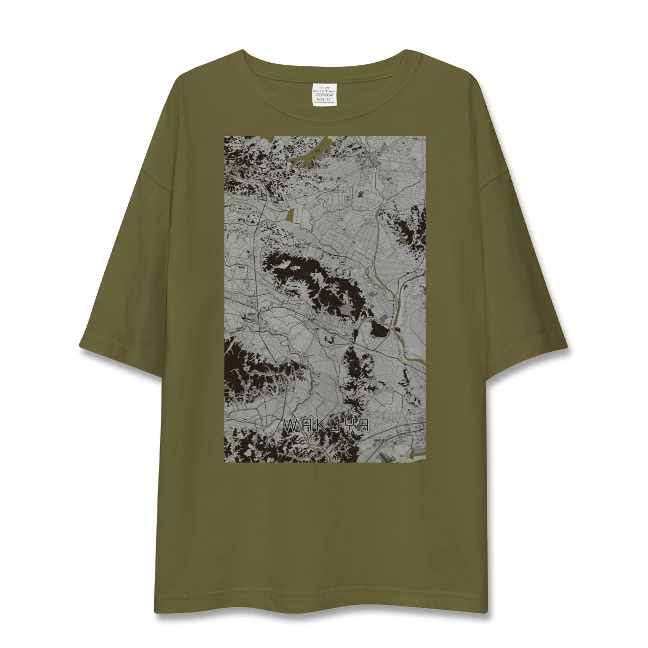 【涌谷（宮城県）】地図柄ビッグシルエットTシャツ