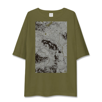 【涌谷（宮城県）】地図柄ビッグシルエットTシャツ