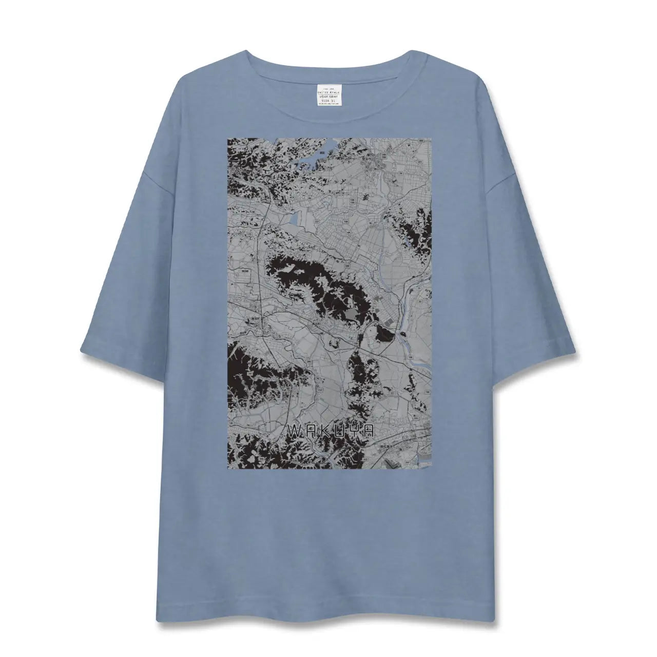 【涌谷（宮城県）】地図柄ビッグシルエットTシャツ