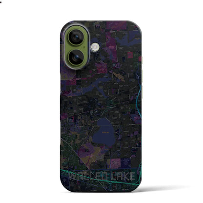 【ウォールドレイク（アメリカ）】地図柄iPhoneケース（バックカバータイプ）