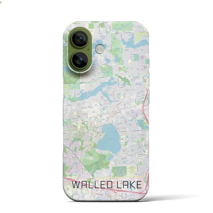 【ウォールドレイク（アメリカ）】地図柄iPhoneケース（バックカバータイプ）