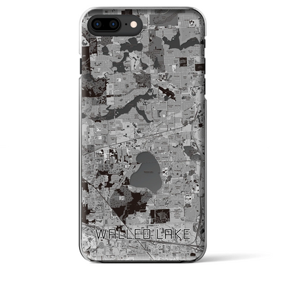 【ウォールドレイク（アメリカ）】地図柄iPhoneケース（クリアタイプ）