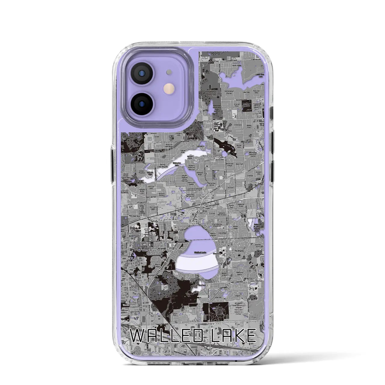 【ウォールドレイク（アメリカ）】地図柄iPhoneケース（MagSafeタイプ）