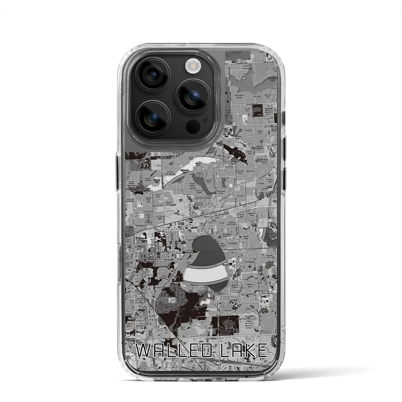 【ウォールドレイク（アメリカ）】地図柄iPhoneケース（MagSafeタイプ）