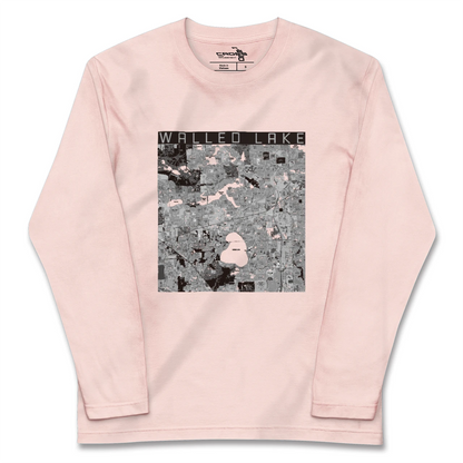 【ウォールドレイク（アメリカ）】地図柄ロングスリーブTシャツ