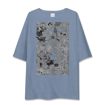 【ウォールドレイク（アメリカ）】地図柄ビッグシルエットTシャツ