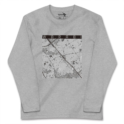 【蕨（埼玉県）】地図柄ロングスリーブTシャツ