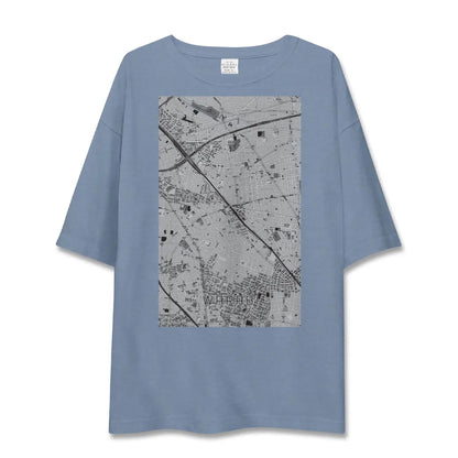 【蕨（埼玉県）】地図柄ビッグシルエットTシャツ
