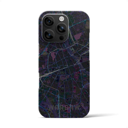 【ワルシャワ（ポーランド）】地図柄iPhoneケース（バックカバータイプ）