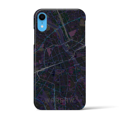 【ワルシャワ（ポーランド）】地図柄iPhoneケース（バックカバータイプ）