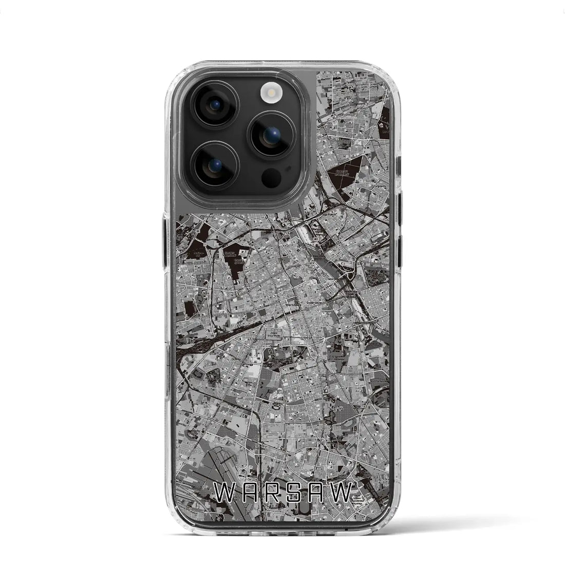 【ワルシャワ（ポーランド）】地図柄iPhoneケース（MagSafeタイプ）
