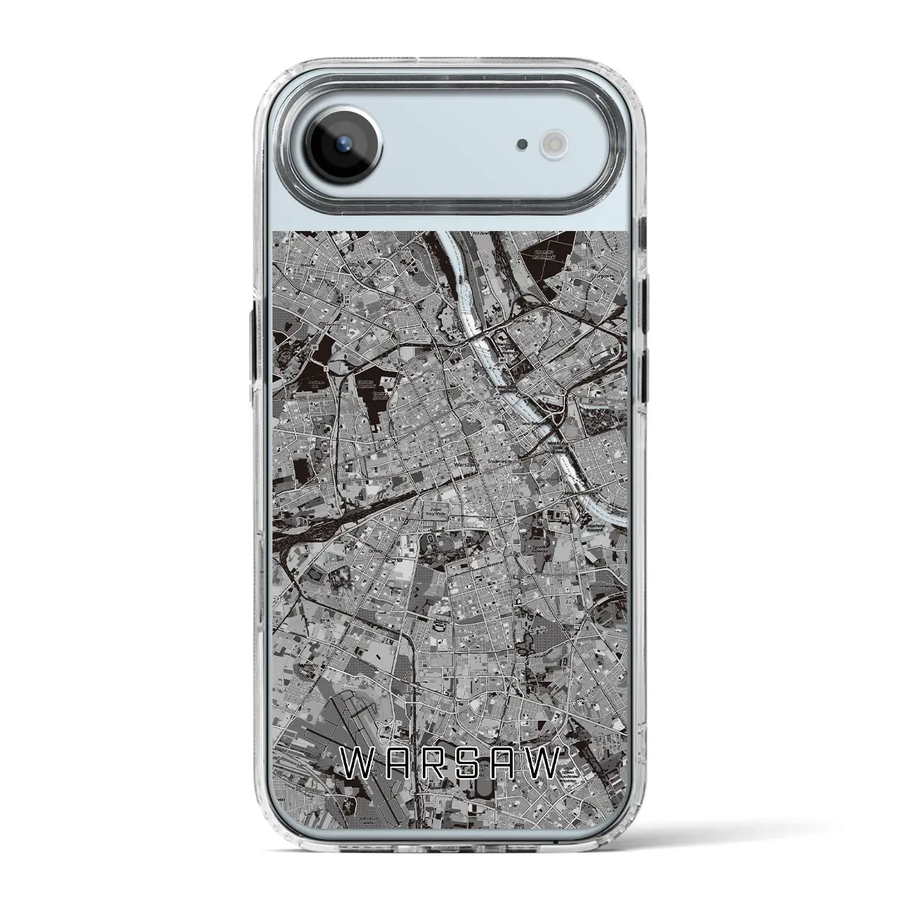 【ワルシャワ（ポーランド）】地図柄iPhoneケース（MagSafeタイプ）
