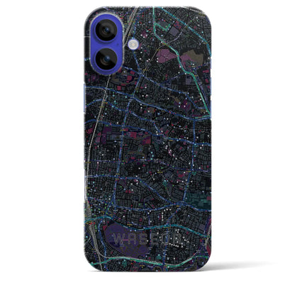 【早稲田2（東京都）】地図柄iPhoneケース（バックカバータイプ）