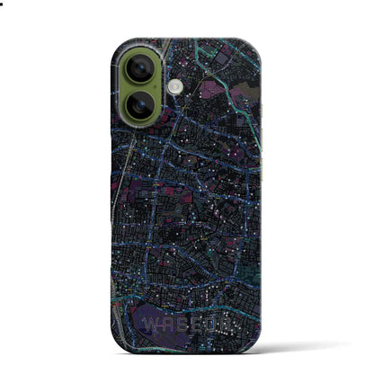 【早稲田2（東京都）】地図柄iPhoneケース（バックカバータイプ）