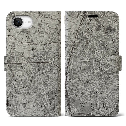 【早稲田2（東京都）】地図柄iPhoneケース（手帳タイプ）