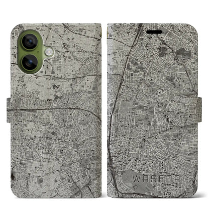 【早稲田2（東京都）】地図柄iPhoneケース（手帳タイプ）