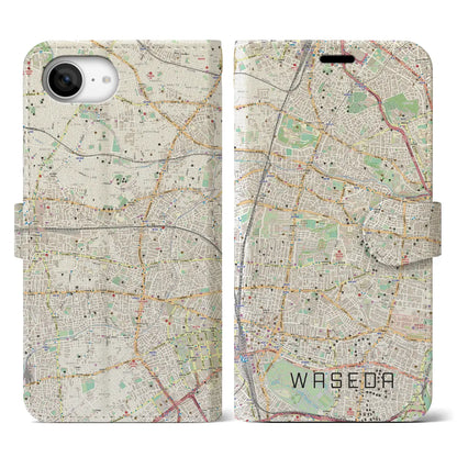 【早稲田2（東京都）】地図柄iPhoneケース（手帳タイプ）