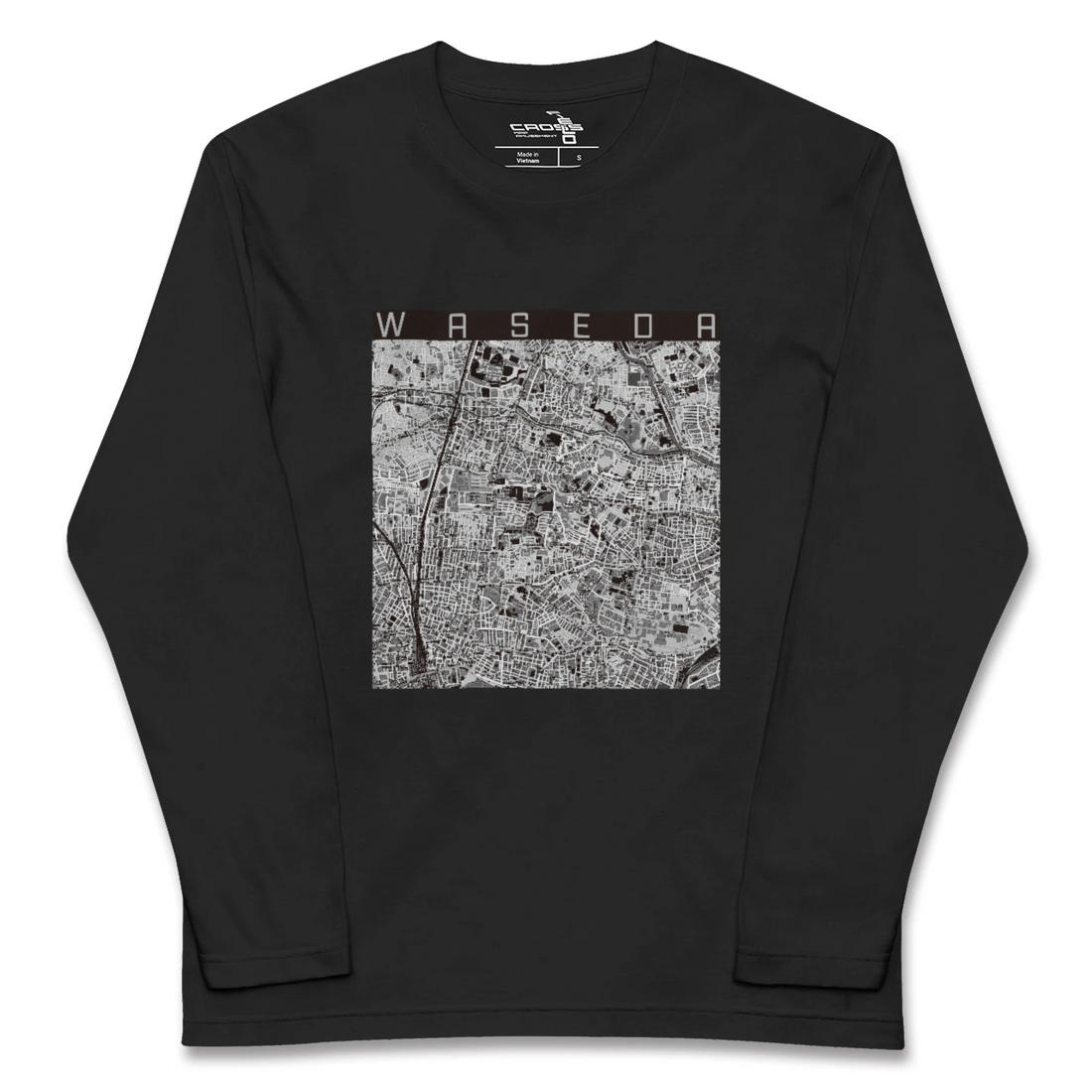 【早稲田2(東京都)】地図柄ロングスリーブTシャツ